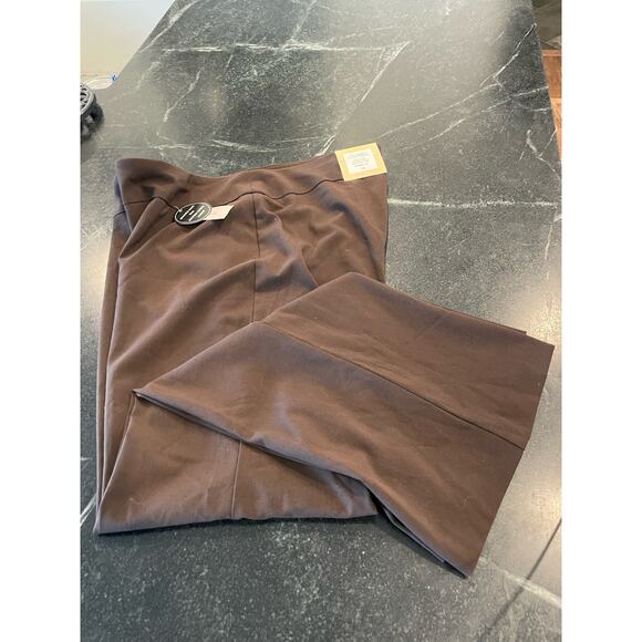 Dress Barn NWT brown wide legged dress slacks size 14 - Picture 2 of 6
